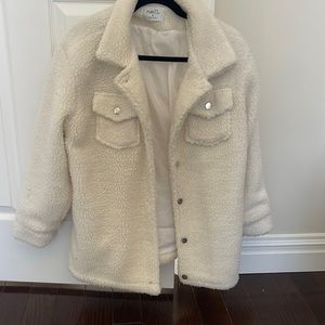 Rue 21 white Sherpa jacket